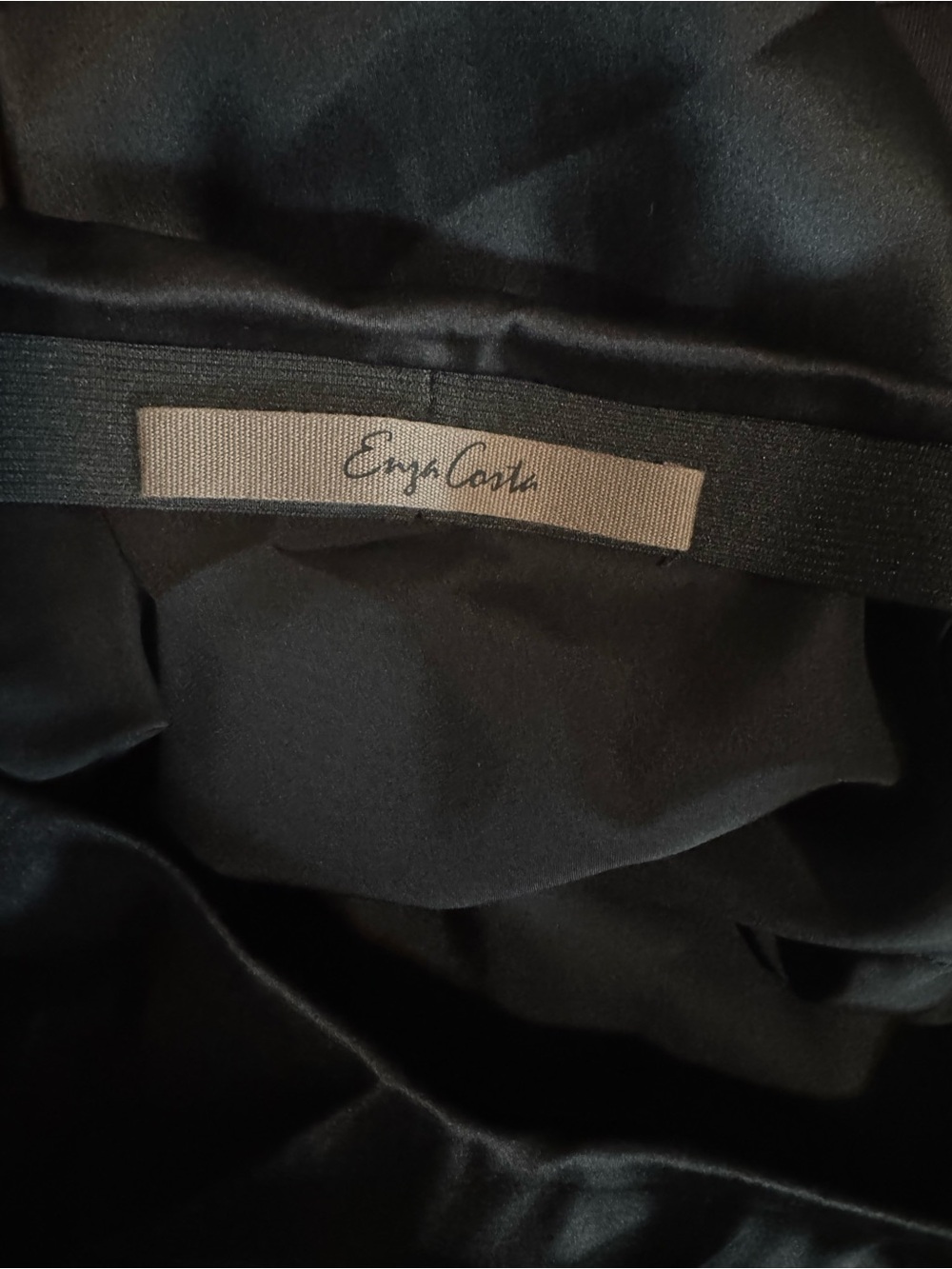 Enza Costa Silk Black Maxi Skirt - Picture 5 of 6